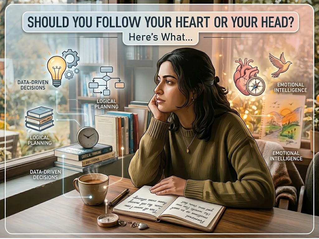 Should we follow our heart or head