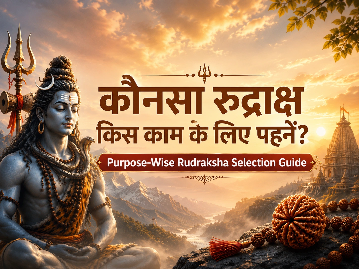 1 Se 14 Mukhi Rudraksha Collection Purpose Wise Selection Guide - Suyagya India