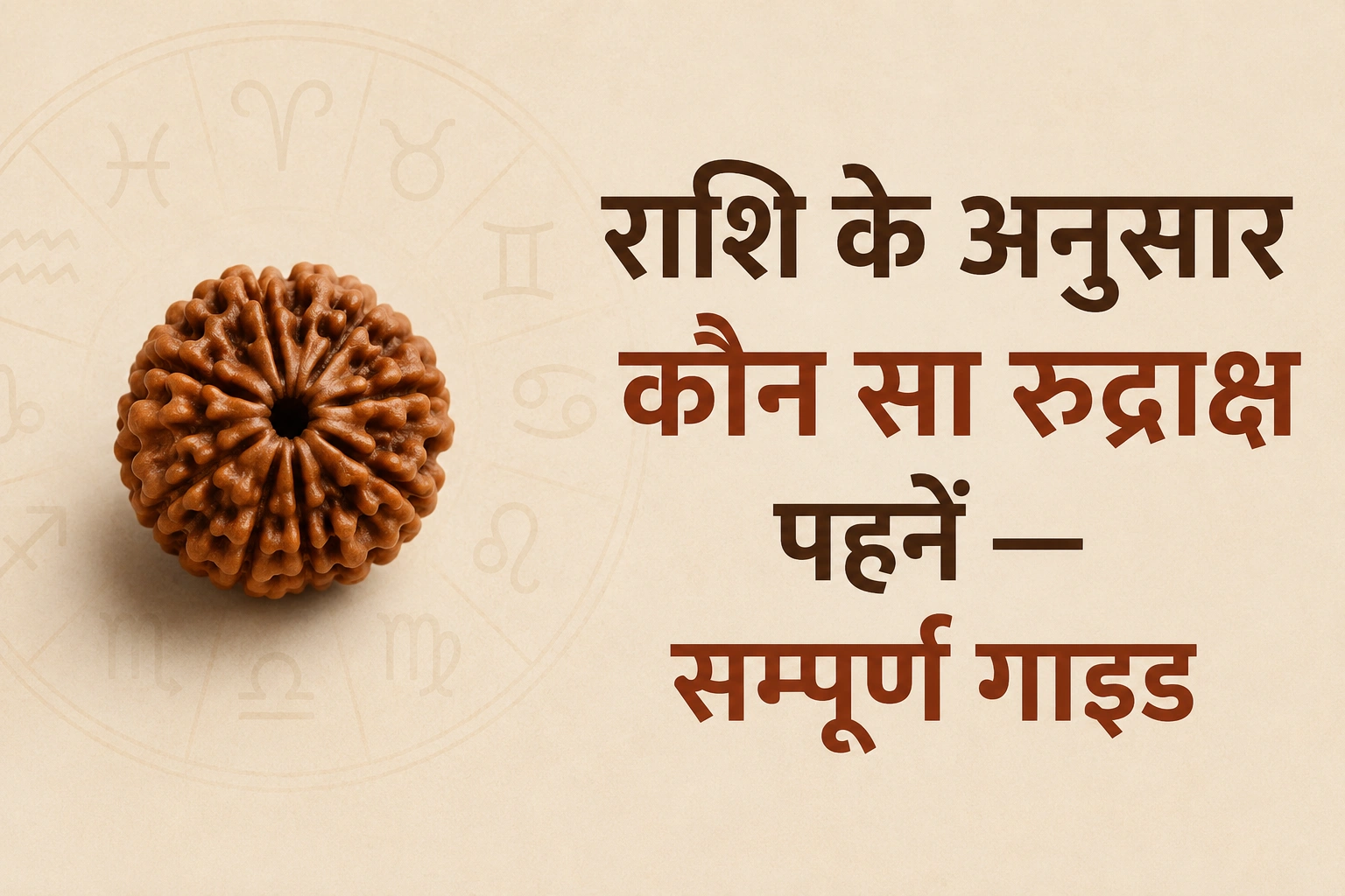 राशि के अनुसार रुद्राक्ष — 12 राशियों के लिए सही मुखी रुद्राक्ष गाइड | Suyagya