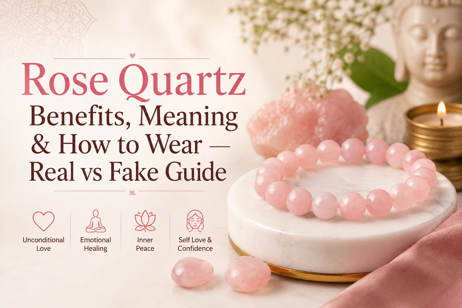 Rose Quartz Benefits, Meaning & How to Wear — Real vs Fake Guide