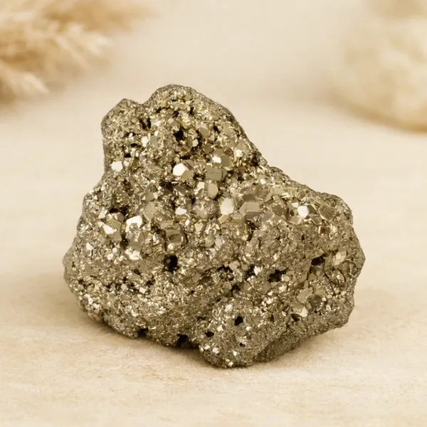 Natural Pyrite Stone Raw Crystal - Fool's Gold for Wealth and Prosperity