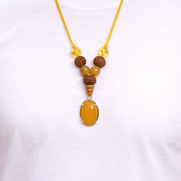 Pisces (Meen) Rashi Pendant — Wisdom, Abundance & Jupiter Energy