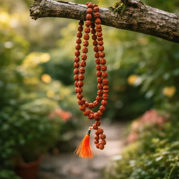 5 Mukhi Rudraksha Jaap Mala Regular — 7mm Nepal Beads, for Daily Jap and Shiva's Blessing
