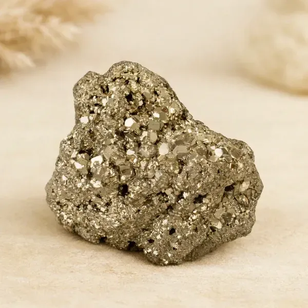 Original Pyrite Stone — The Golden Crystal of Focus, Wealth & Protection